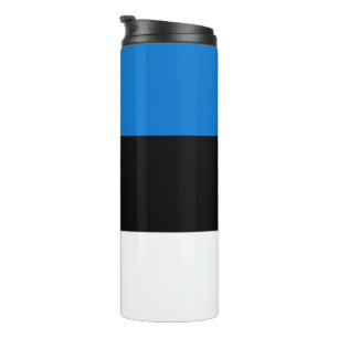 Thermal Tumbler mit der Flagge Estlands Thermosbecher