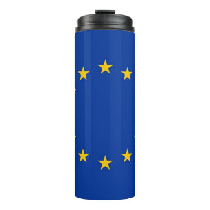 Thermal Tumbler mit der Flagge Europas Thermosbecher