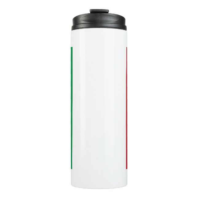 Thermal Tumbler mit der Flagge Italiens Thermosbecher (Vorderseite)