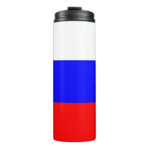 Thermal Tumbler mit der Flagge Russlands Thermosbecher