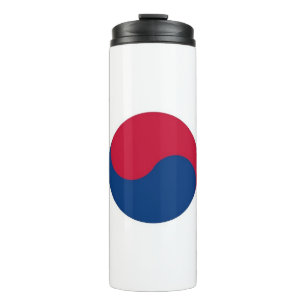 Thermal Tumbler mit der Flagge Südkoreas Thermosbecher