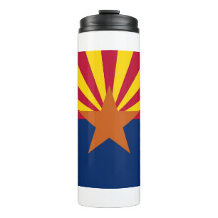 Thermal Tumbler mit der Flagge von Arizona Staat, Thermosbecher