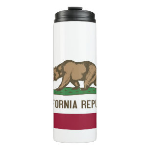 Thermal Tumbler mit der Flagge von California Staa Thermosbecher
