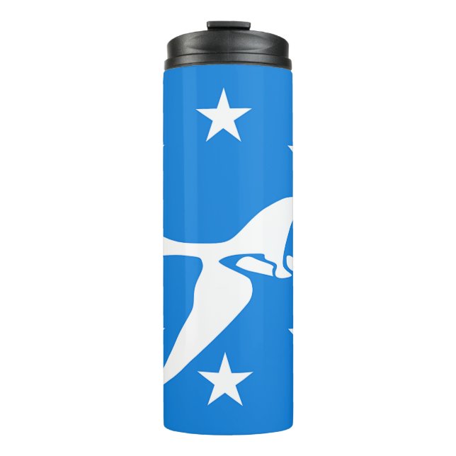 Thermal Tumbler mit der Flagge von Corpus Christi Thermosbecher (Vorderseite)