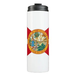 Thermal Tumbler mit der Flagge von Florida, USA Thermosbecher