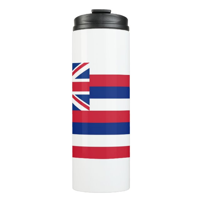 Thermal Tumbler mit der Flagge von Hawaii, USA Thermosbecher (Vorderseite)