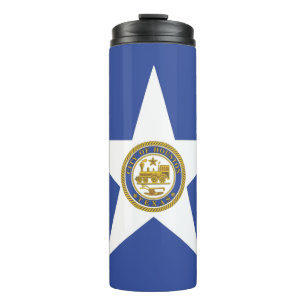 Thermal Tumbler mit der Flagge von Houston Thermosbecher