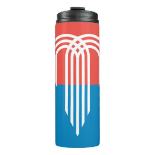 Thermal Tumbler mit der Flagge von Kansas City Thermosbecher