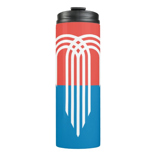 Thermal Tumbler mit der Flagge von Kansas City Thermosbecher (Vorderseite)