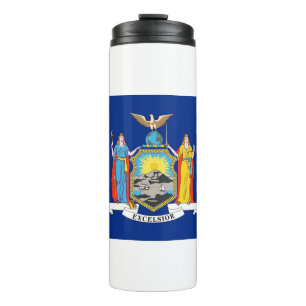 Thermal Tumbler mit der Flagge von New York, USA Thermosbecher