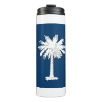 Thermal Tumbler mit der Flagge von South Carolina,
