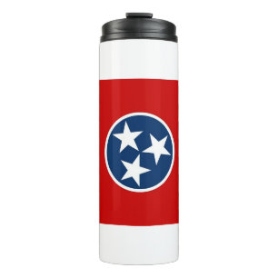 Thermal Tumbler mit Flagge von Tennessee, USA Thermosbecher