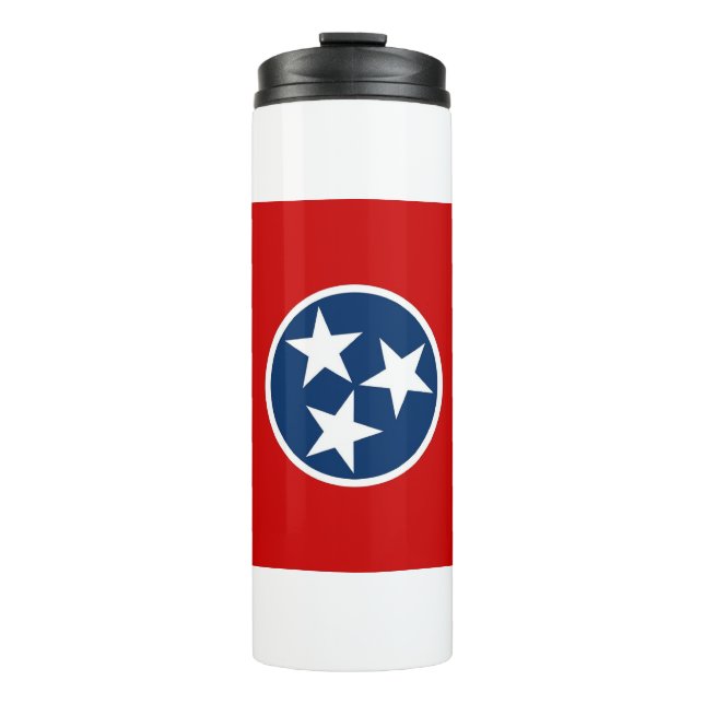 Thermal Tumbler mit Flagge von Tennessee, USA Thermosbecher (Vorderseite)