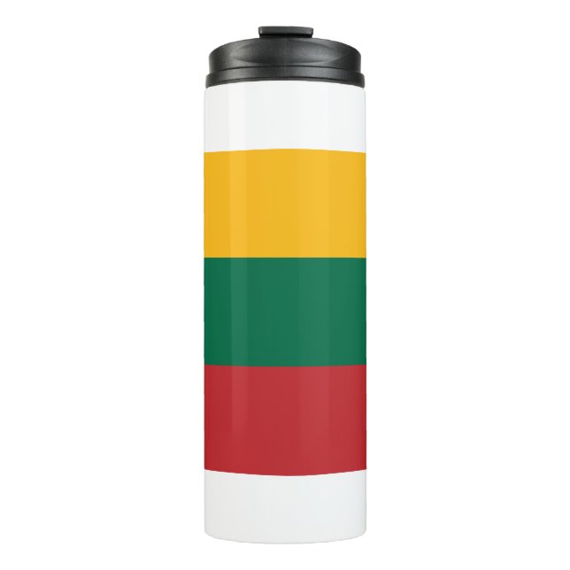 Thermal Tumbler mit litauischer Flagge Thermosbecher (Vorderseite)