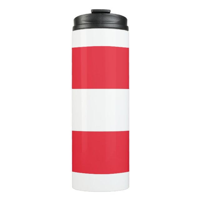 Thermal Tumbler mit österreichischer Flagge Thermosbecher (Vorderseite)