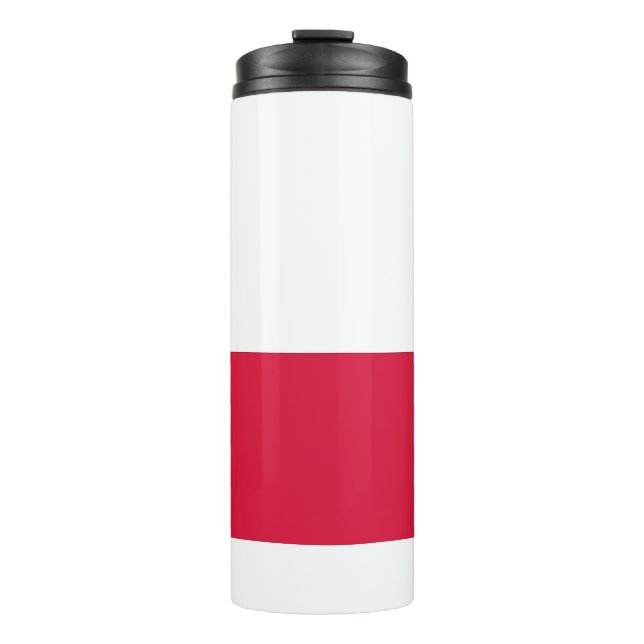 Thermal Tumbler mit polnischer Flagge Thermosbecher (Vorderseite)