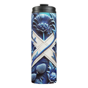 Thermal Tumbler mit schottischem Thistles-Design Thermosbecher