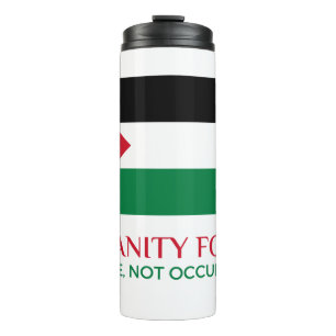 Thermal Tumbler Palestine support Thermosbecher