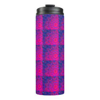 Thermal Tumbler PINK - BLAU - MANDALA MODERN Thermosbecher
