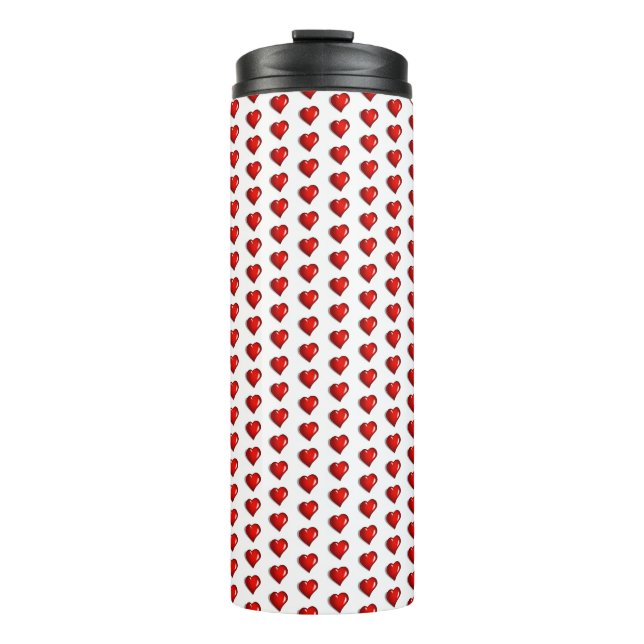 Thermal Tumbler Red Hearts  Thermosbecher (Vorderseite)