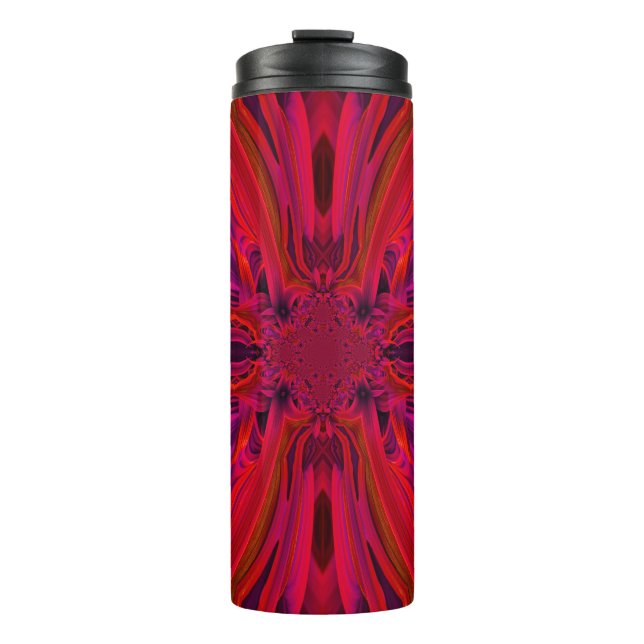 Thermal Tumbler, rotes Leaf Thermosbecher (Vorderseite)