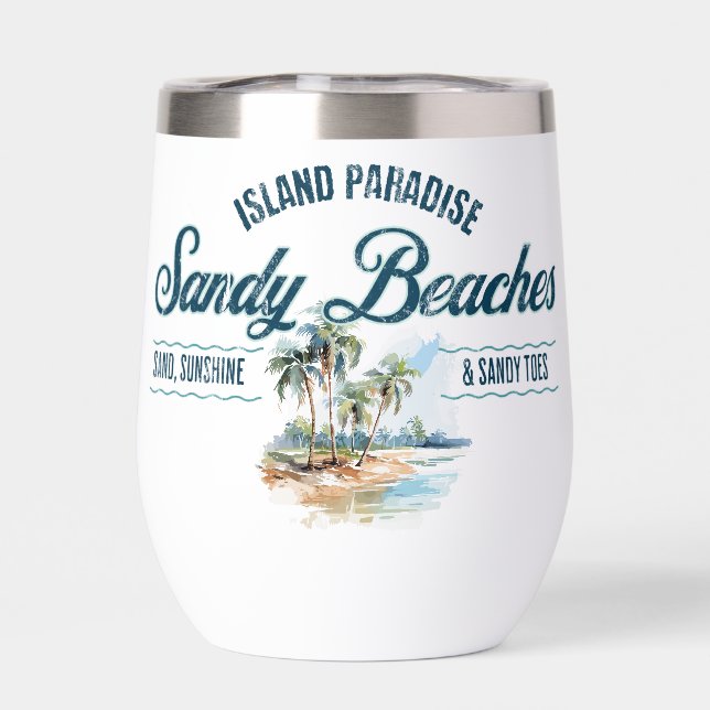 Thermal Tumbler - Sandy Beaches Collection (Rückseite)
