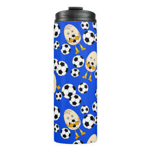 Thermal Tumbler Soccer Egghead Muster Thermosbecher