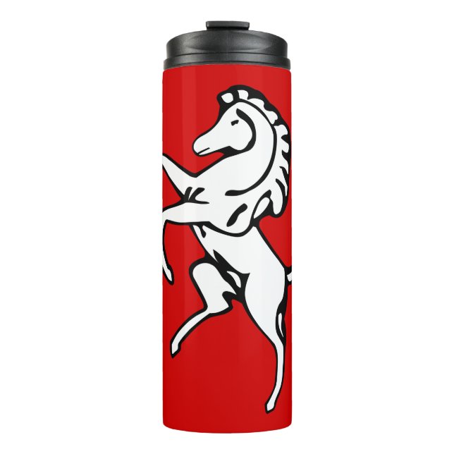 Thermal Tumbler with flag of Kent County, England Thermosbecher (Vorderseite)