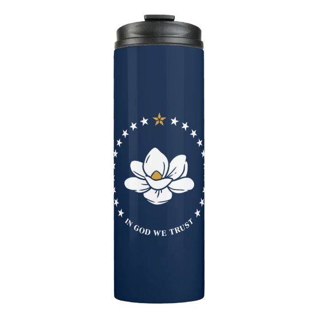 Thermal Tumbler with flag of Mississippi, USA Thermosbecher (Vorderseite)