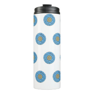 Thermal Tumbler with hand- drawn mandala design Thermosbecher