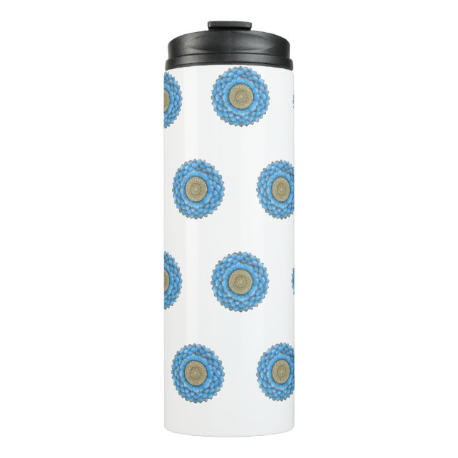 Thermal Tumbler with hand- drawn mandala design Thermosbecher (Vorderseite)