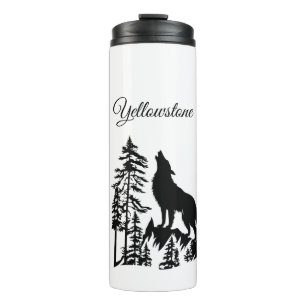 Thermal Tumbler-Yellowstone Wolf Thermosbecher