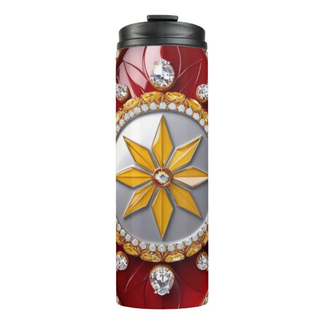 Thermaltumbler mit kolumbianischen Farben Thermosbecher (Vorderseite)