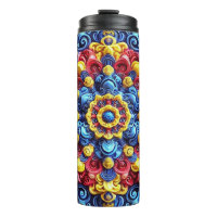 Thermaltumbler mit rumänischen Farben