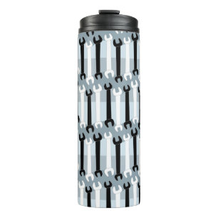 Thermaltumbler mit senkrechten Schraubenmuster Thermosbecher