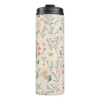 Thermaltumbler mit Wildblumen Thermosbecher