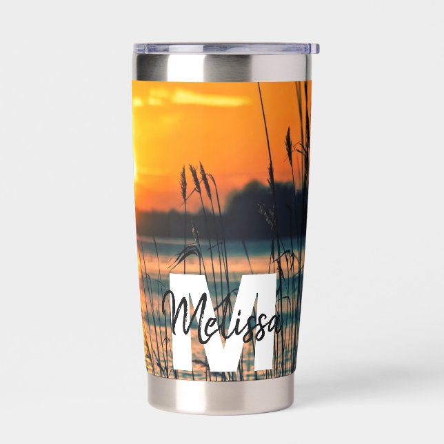 Thermaltumbler personalisiert Monogramm Thermobecher (Links)