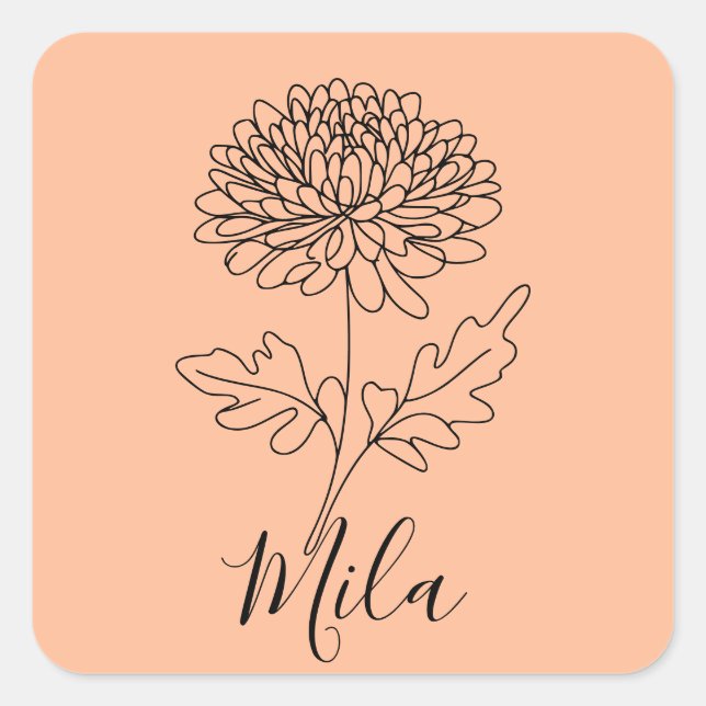 Thermaltumbler Quadratischer Aufkleber (Vorderseite)