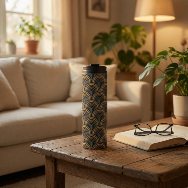 Thermaltumbler Retro Boho Arch Pattern Thermosbecher (Von Creator hochgeladen)