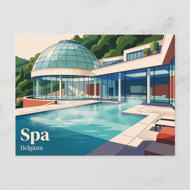 Thermes de Spa Belgien Postkarte (Vorderseite)