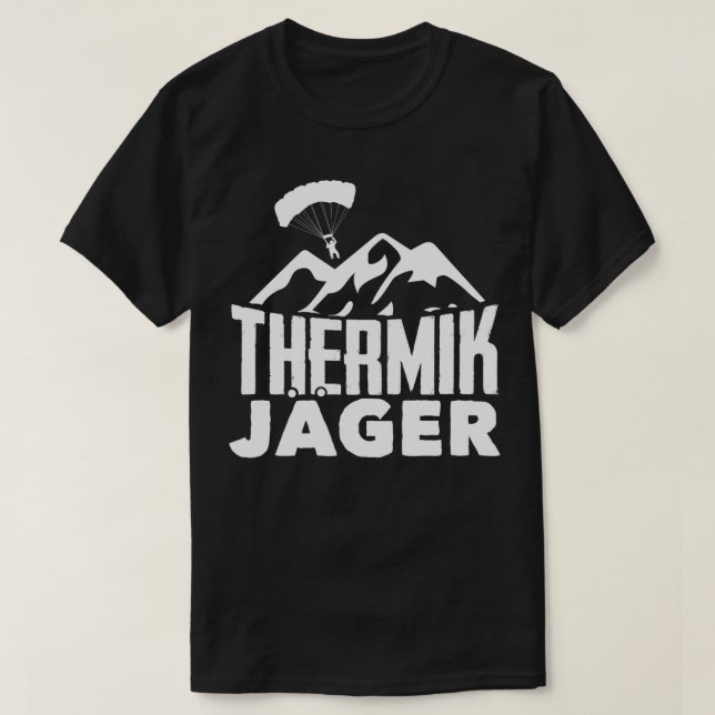 Thermik Jger Paraglider Gleitschirm 2 T-Shirt (Design vorne)