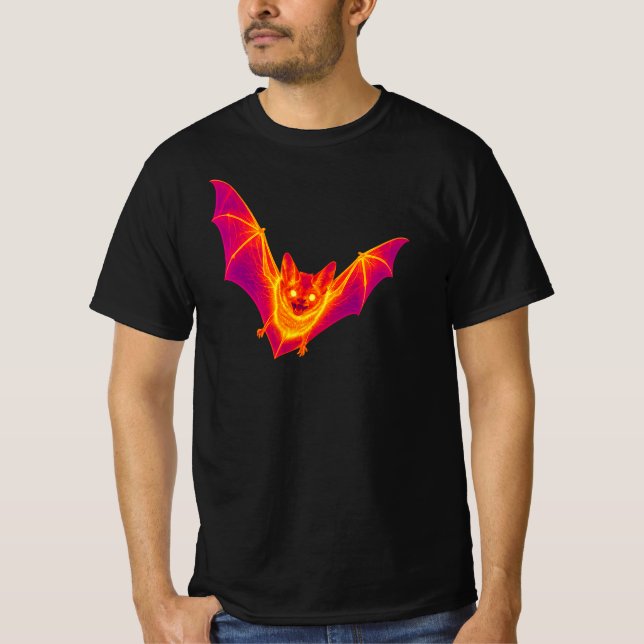 Thermische Fledermaus-Wärmebild-Kunst T-Shirt (Vorderseite)