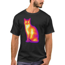 Thermische Katz-Infrarot-Wärmebild-Kunst