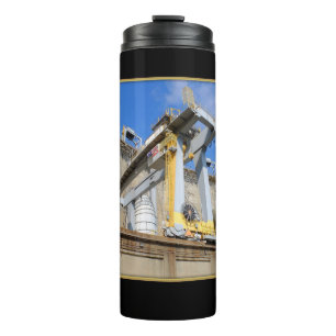 Thermische Trommel-Tasse mit Foto eines Thermosbecher