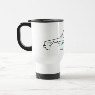 Thermobecher Mug Youngtimer RetroCar 90er Reisebecher
