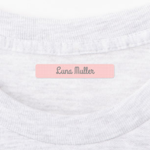 Thermoklebrige Etiketten Rosa-Schulblatt