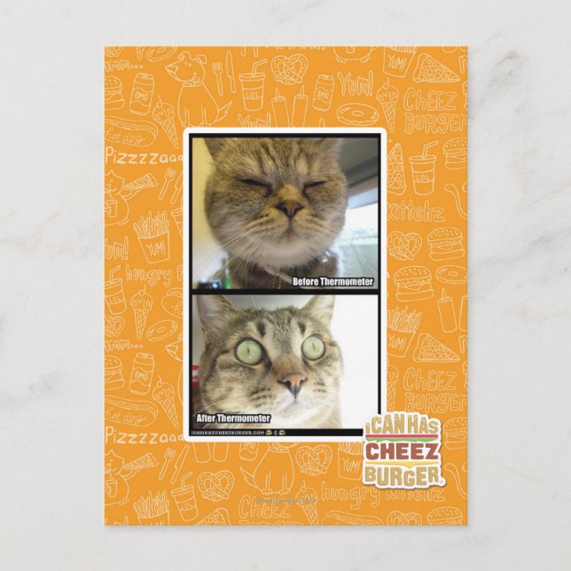 Thermometer Postkarte (Vorderseite)