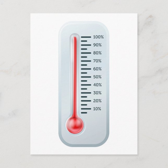 Thermometer Postkarte (Vorderseite)