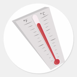 Thermometer Runder Aufkleber