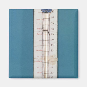 Thermometer übergestiegen mit einer phrygian Müt Magnet